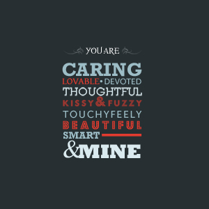 words about you iPad wallpaper